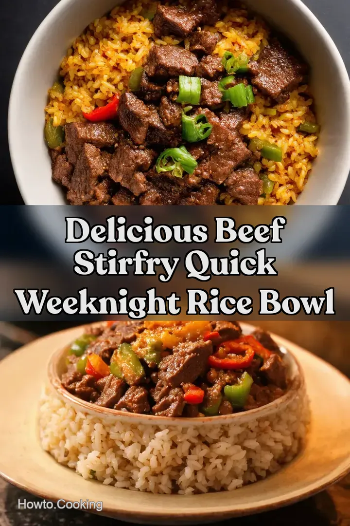 Delicious Beef StirFry Quick Weeknight Rice Bowl