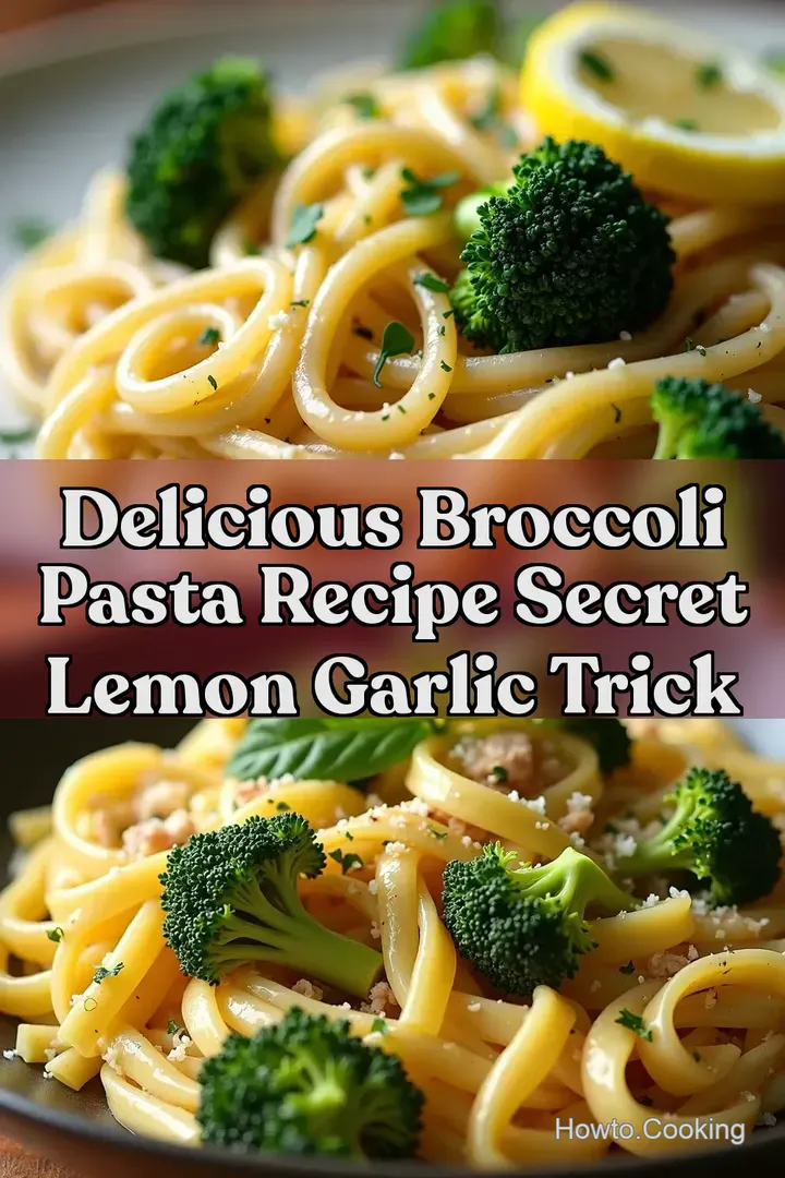 Delicious Broccoli Pasta Recipe Secret Lemon Garlic Trick