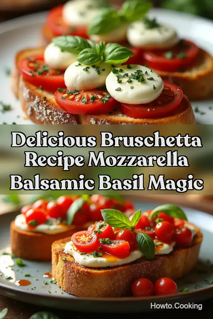 Delicious Bruschetta Recipe Mozzarella Balsamic Basil Magic