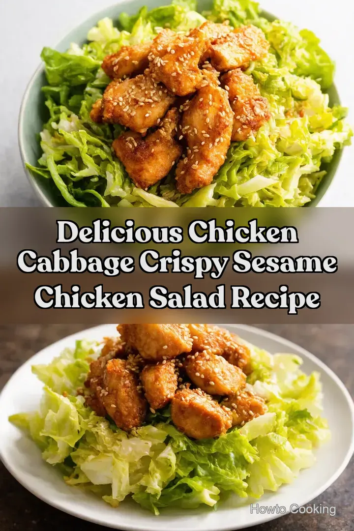 Delicious Chicken Cabbage Crispy Sesame Chicken Salad Recipe