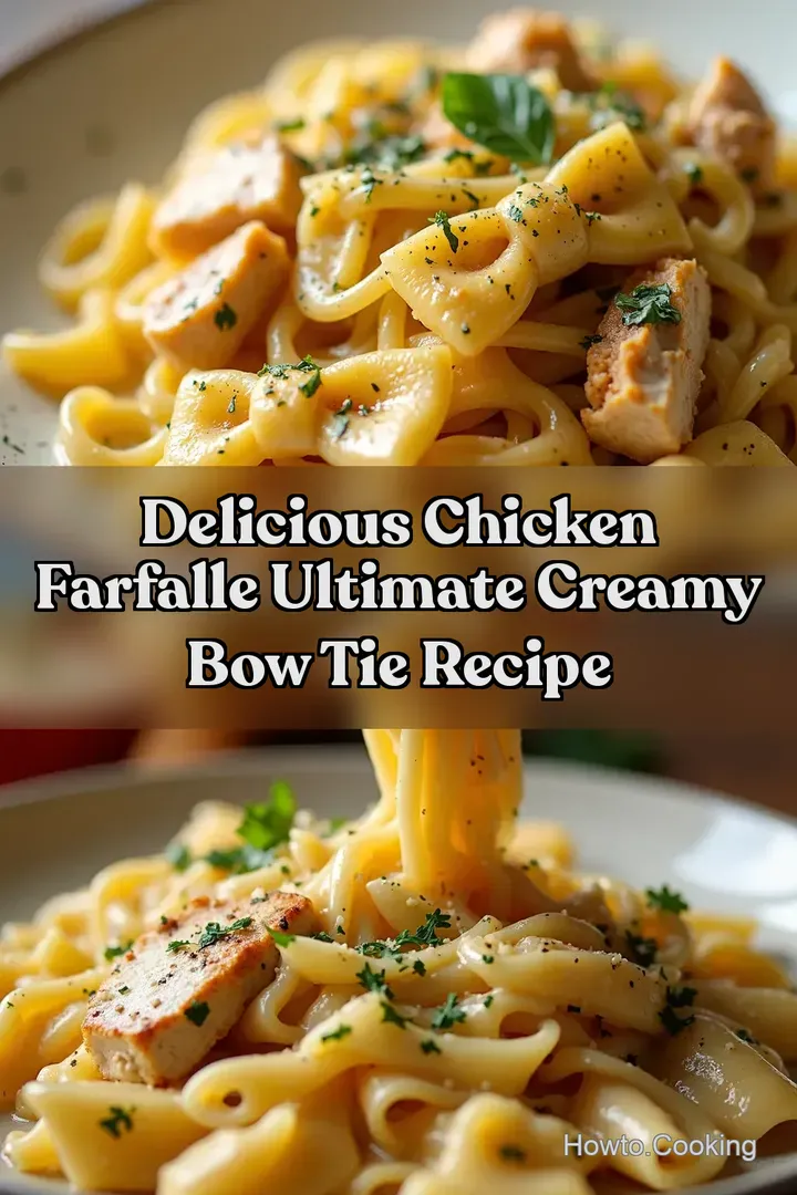 Delicious Chicken Farfalle Ultimate Creamy Bow Tie Recipe