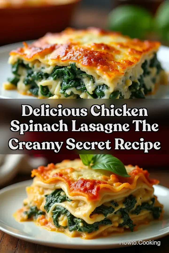 Delicious Chicken Spinach Lasagne The Creamy Secret Recipe