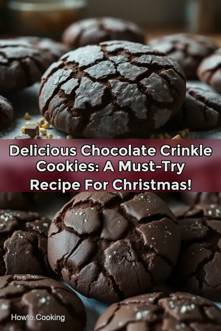 Delicious Chocolate Crinkle Cookies: A Must-Try Recipe for Christmas!