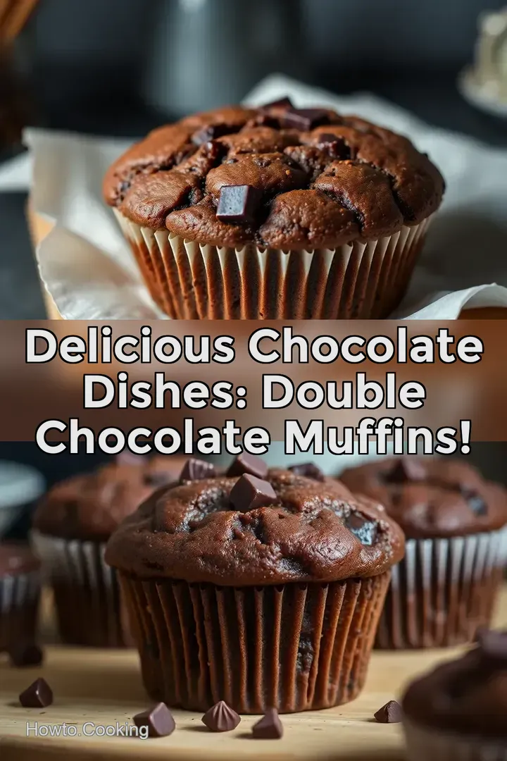 Delicious Chocolate Dishes: Double Chocolate Muffins!