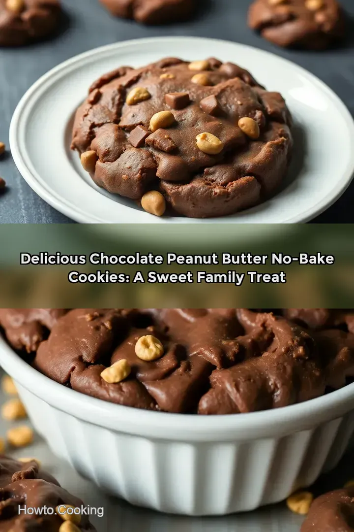 Delicious Chocolate Peanut Butter No-Bake Cookies: A Sweet Family Treat