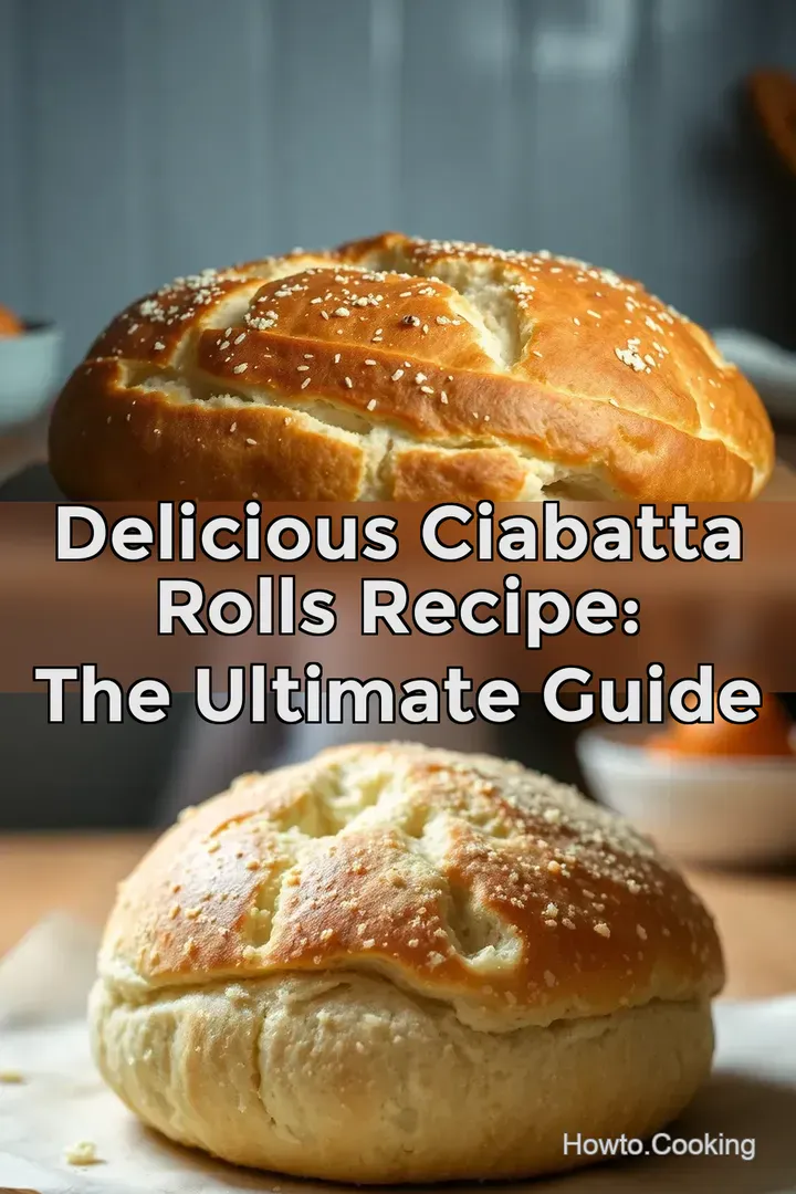 Delicious Ciabatta Rolls Recipe: The Ultimate Guide