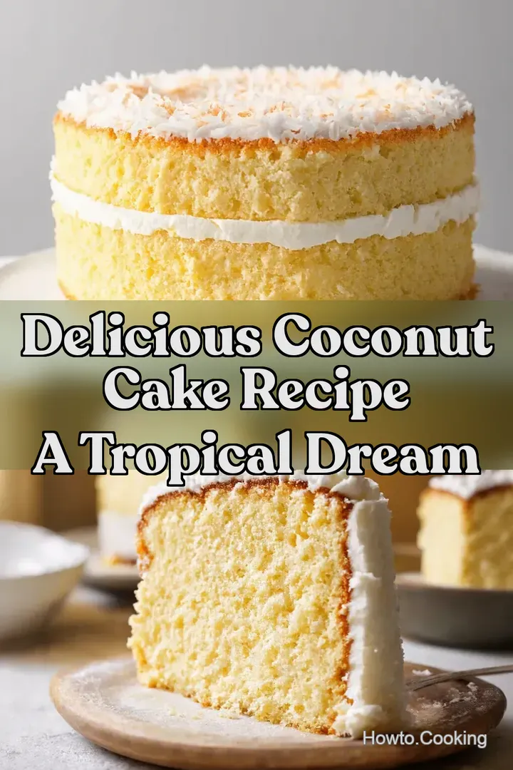 Delicious Coconut Cake Recipe A Tropical Dream : PIN FOR LATER Delicious Coconut Cake Recipe A Tropical Dream