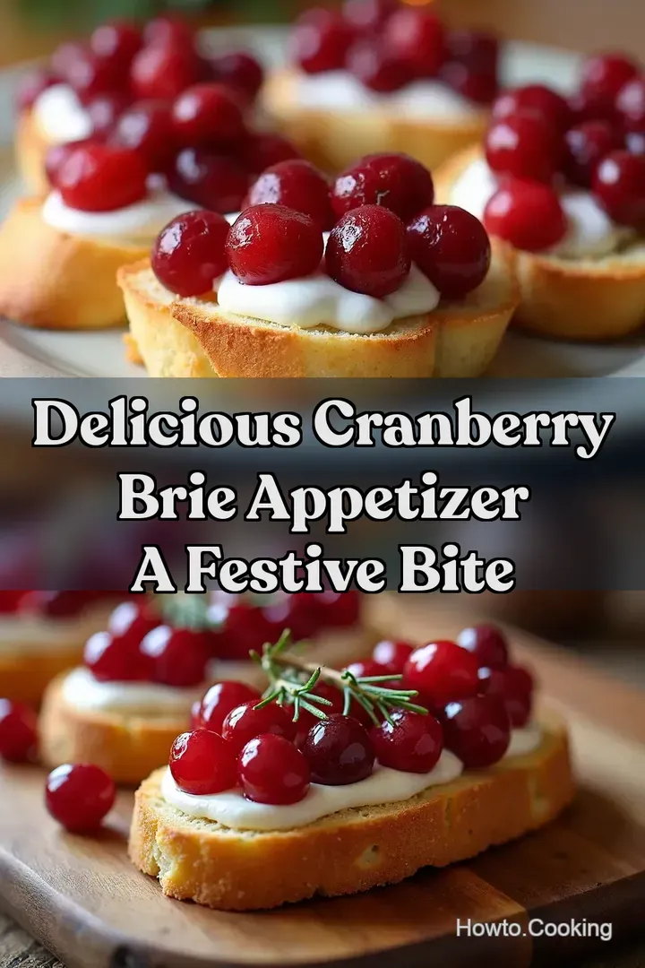 Delicious Cranberry Brie Appetizer A Festive Bite