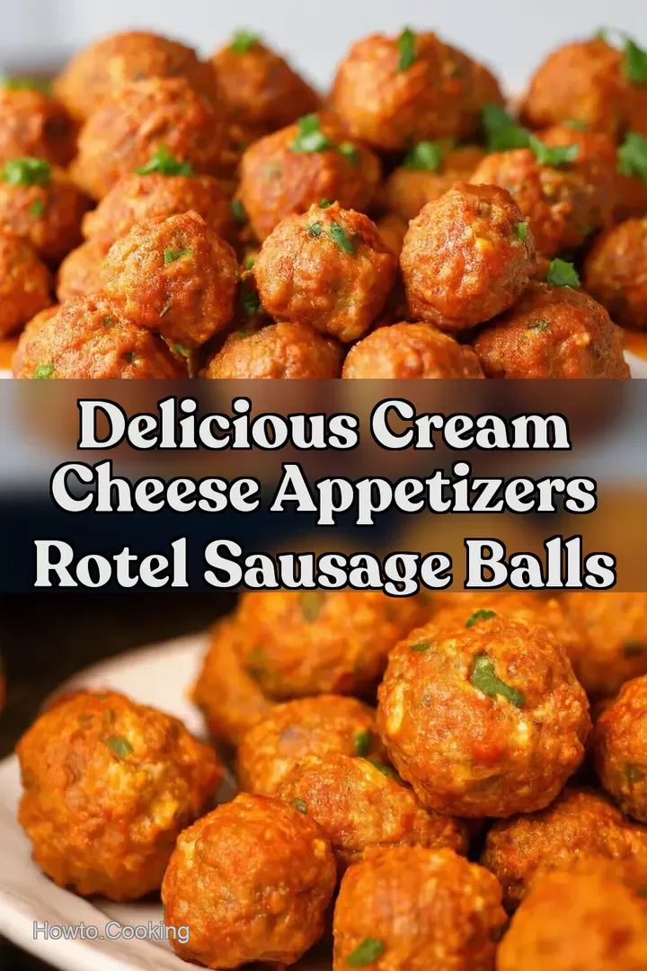 Delicious Cream Cheese Appetizers Rotel Sausage Balls