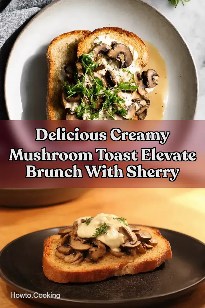 Delicious Creamy Mushroom Toast Elevate Brunch with Sherry