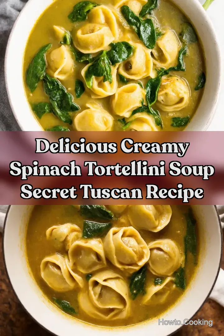 Delicious Creamy Spinach Tortellini Soup Secret Tuscan Recipe