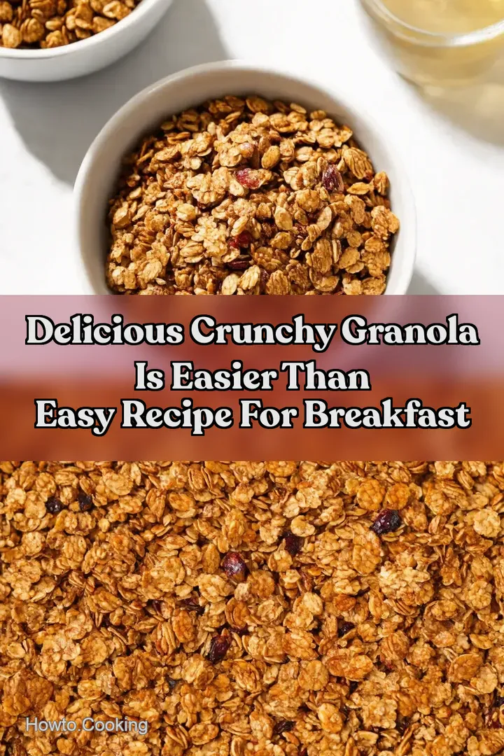 Delicious Crunchy Granola is easier than Easy Recipe for Breakfast