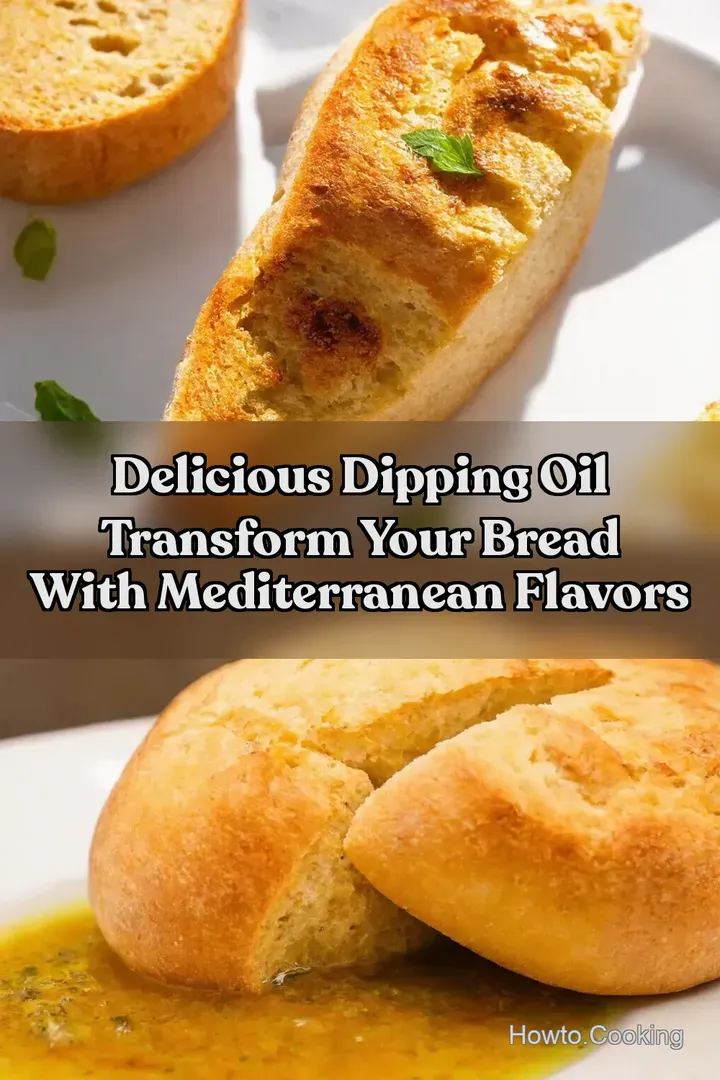 Delicious Dipping Oil Transform Your Bread with Mediterranean Flavors