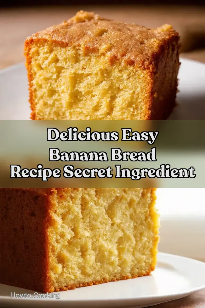Delicious Easy Banana Bread Recipe Secret Ingredient : PIN FOR LATER Delicious Easy Banana Bread Recipe Secret Ingredient