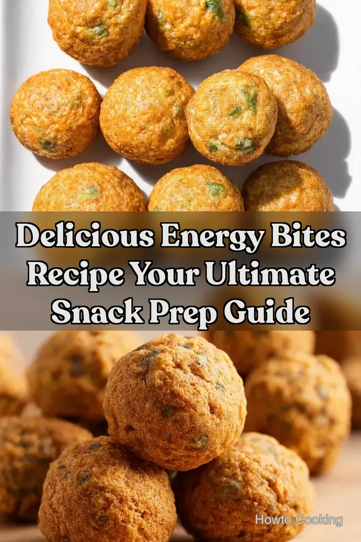 Delicious Energy Bites Recipe Your Ultimate Snack Prep Guide