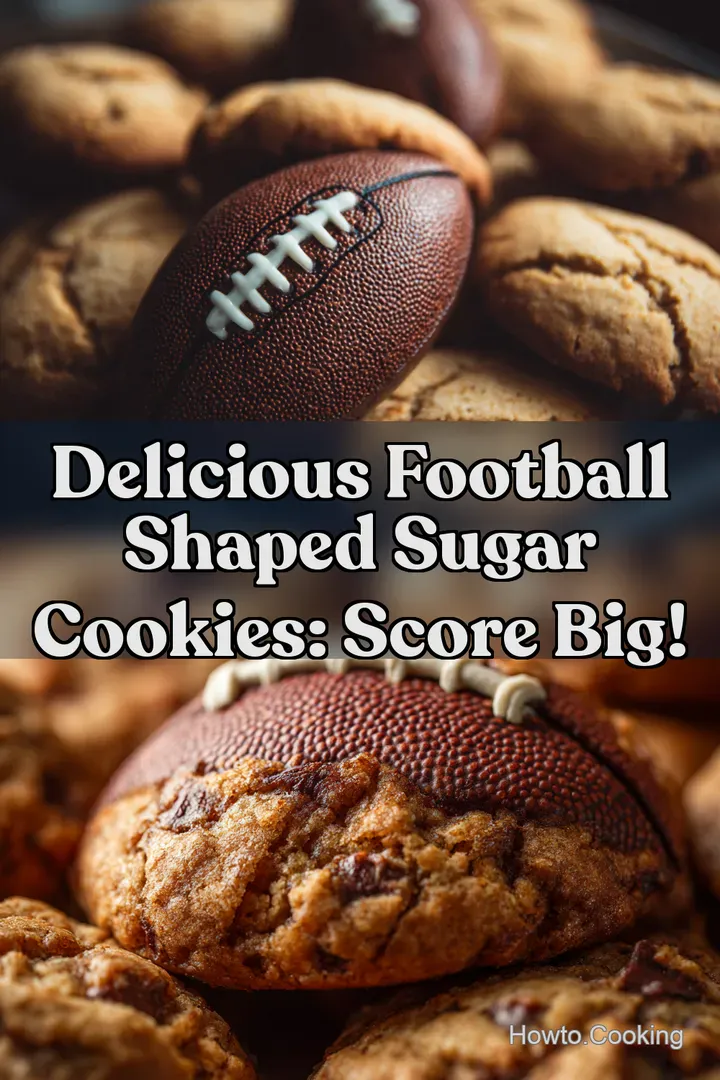 Delicious Football Shaped Sugar Cookies: Score Big! : PIN FOR LATER Delicious Football Shaped Sugar Cookies: Score Big!