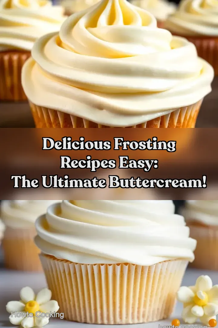 Delicious Frosting Recipes Easy: The Ultimate Buttercream! : PIN FOR LATER Delicious Frosting Recipes Easy: The Ultimate Buttercream!