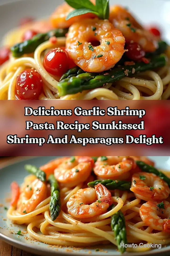 Delicious Garlic Shrimp Pasta Recipe SunKissed Shrimp and Asparagus Delight