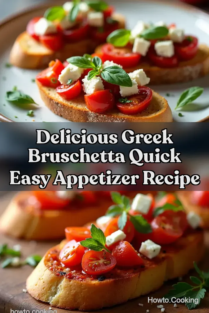 Delicious Greek Bruschetta Quick Easy Appetizer Recipe