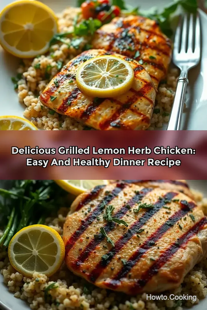 Delicious Grilled Lemon Herb Chicken: Easy and Healthy Dinner Recipe