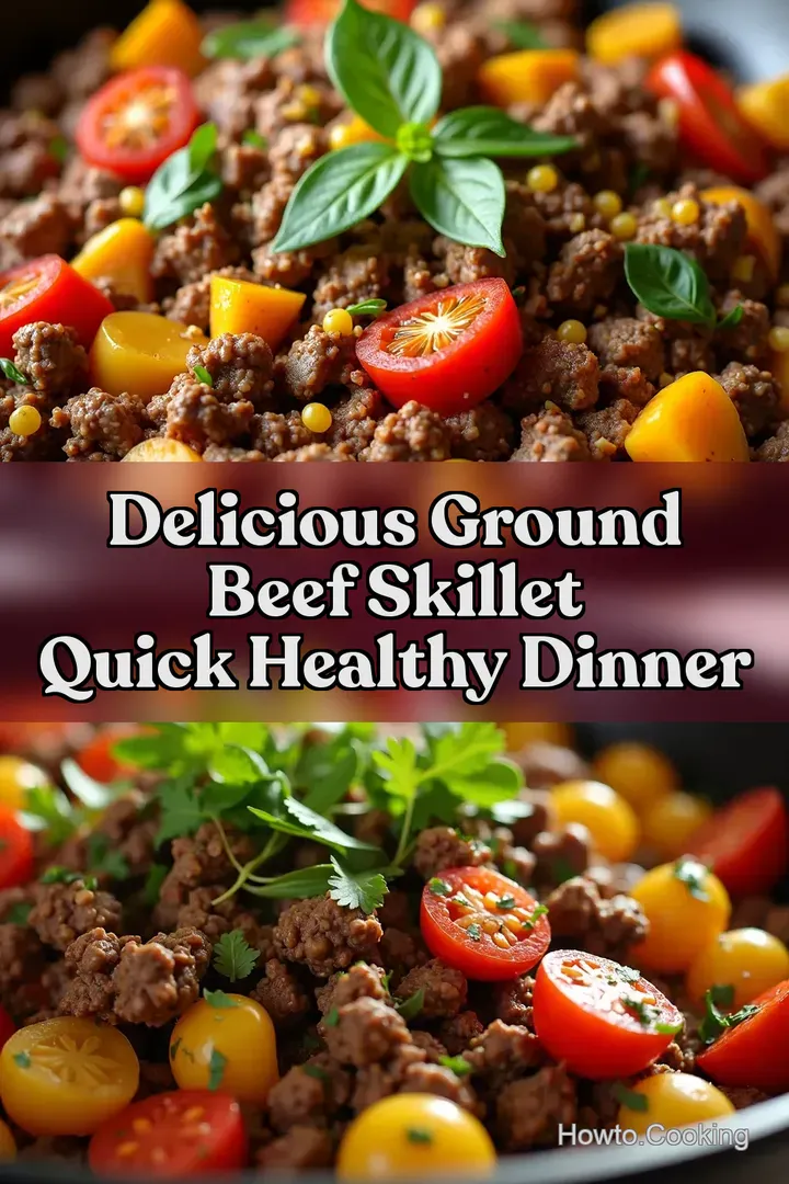 Delicious Ground Beef Skillet Quick Healthy Dinner