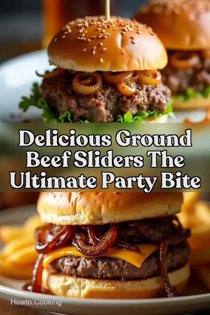 Delicious Ground Beef Sliders The Ultimate Party Bite