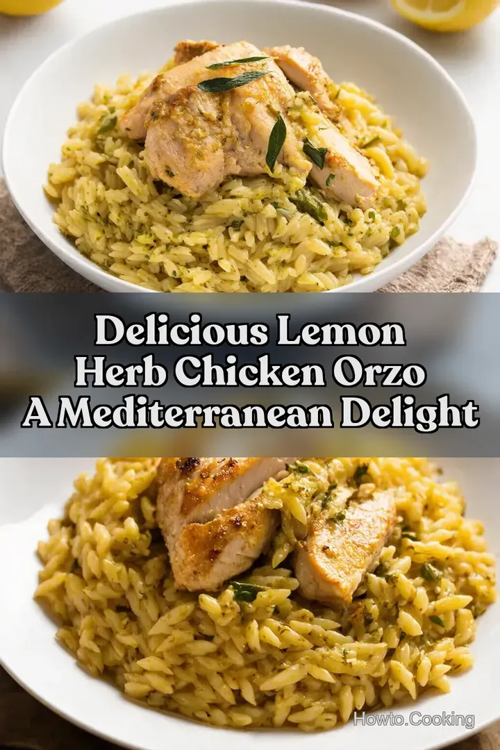 Delicious Lemon Herb Chicken Orzo A Mediterranean Delight