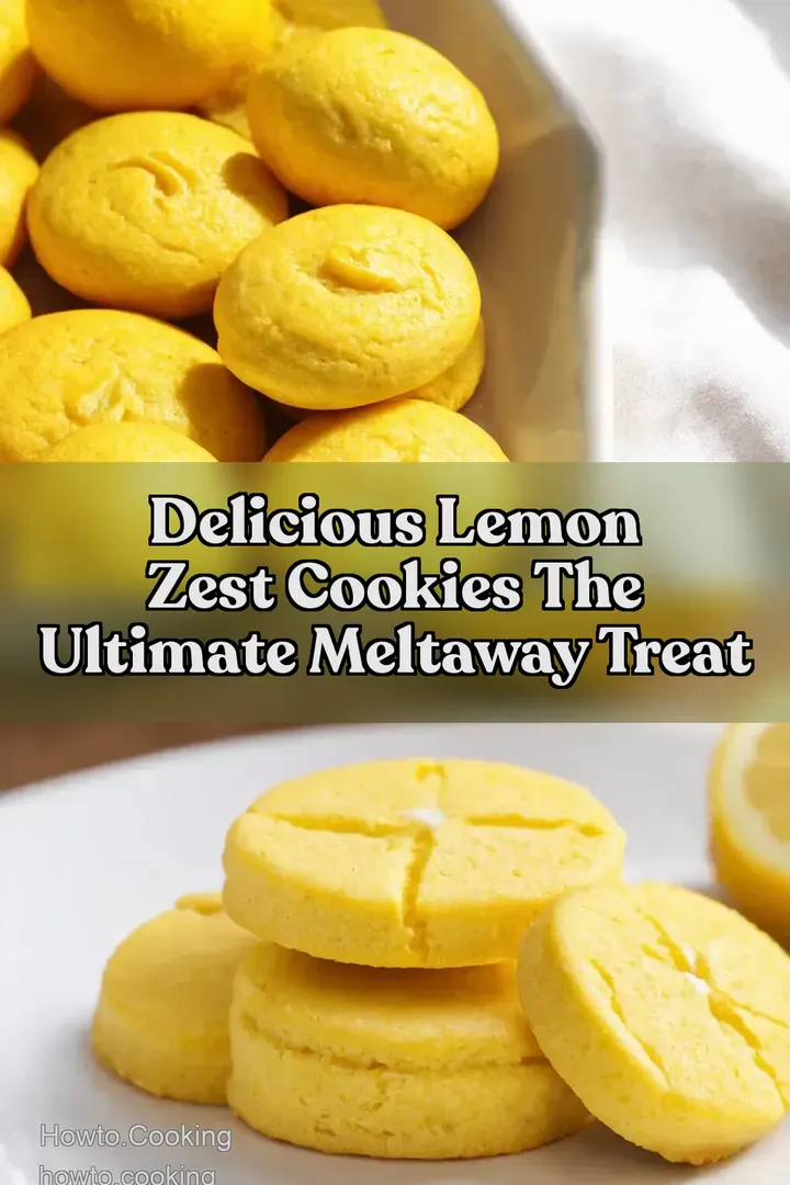 Delicious Lemon Zest Cookies The Ultimate Meltaway Treat