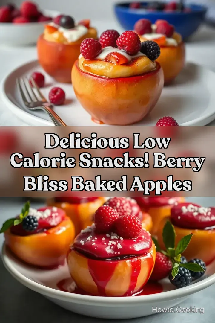 Delicious Low Calorie Snacks! Berry Bliss Baked Apples : PIN FOR LATER Delicious Low Calorie Snacks! Berry Bliss Baked Apples