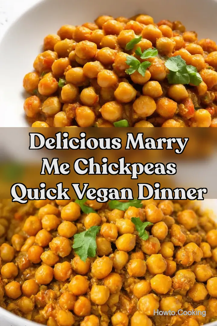 Delicious Marry Me Chickpeas Quick Vegan Dinner