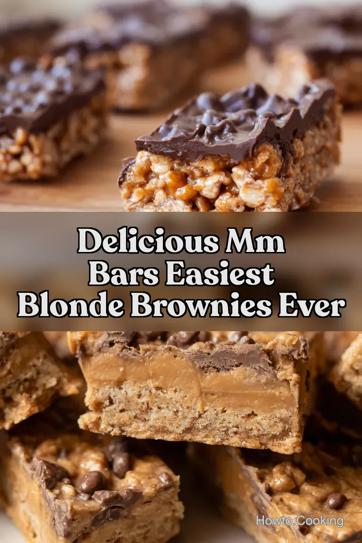 Delicious MM Bars Easiest Blonde Brownies Ever