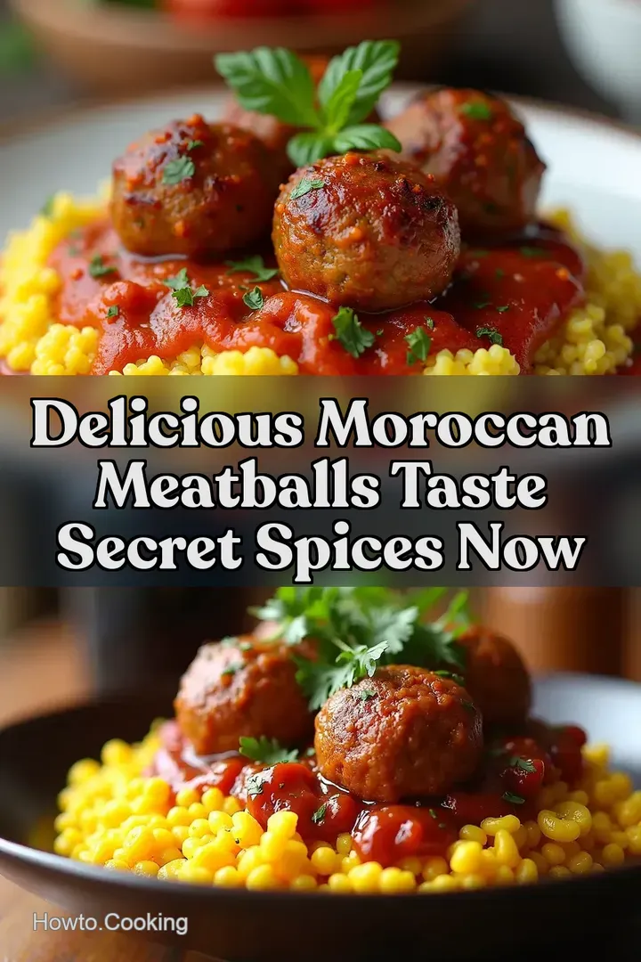 Delicious Moroccan Meatballs Taste Secret Spices Now