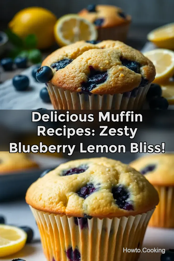 Delicious Muffin Recipes: Zesty Blueberry Lemon Bliss!
