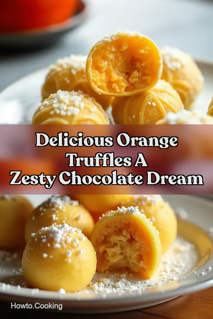 Delicious orange truffles A Zesty Chocolate Dream