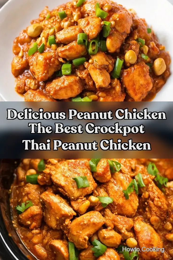 Delicious Peanut Chicken The BEST Crockpot Thai Peanut Chicken