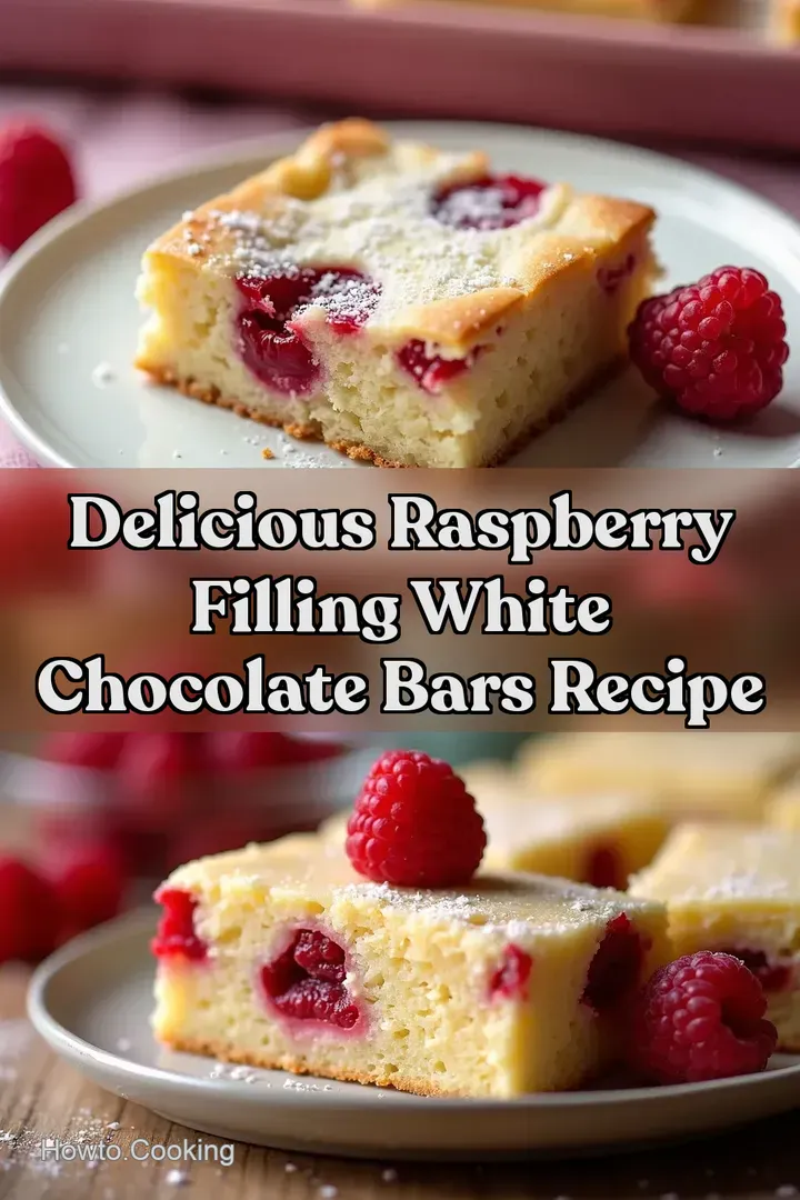 Delicious Raspberry Filling White Chocolate Bars Recipe