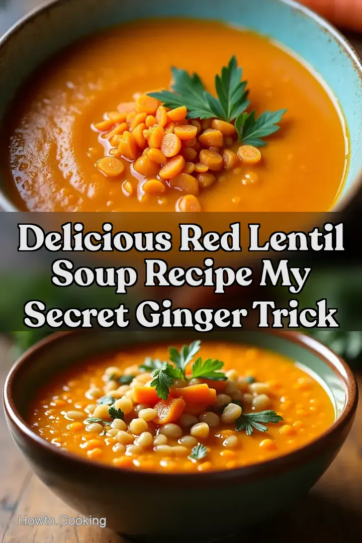 Delicious Red Lentil Soup Recipe My Secret Ginger Trick