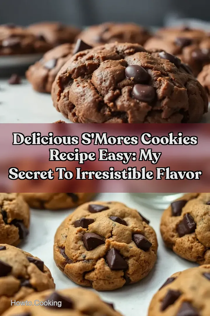 Delicious S mores Cookies Recipe Easy: My Secret to Irresistible Flavor