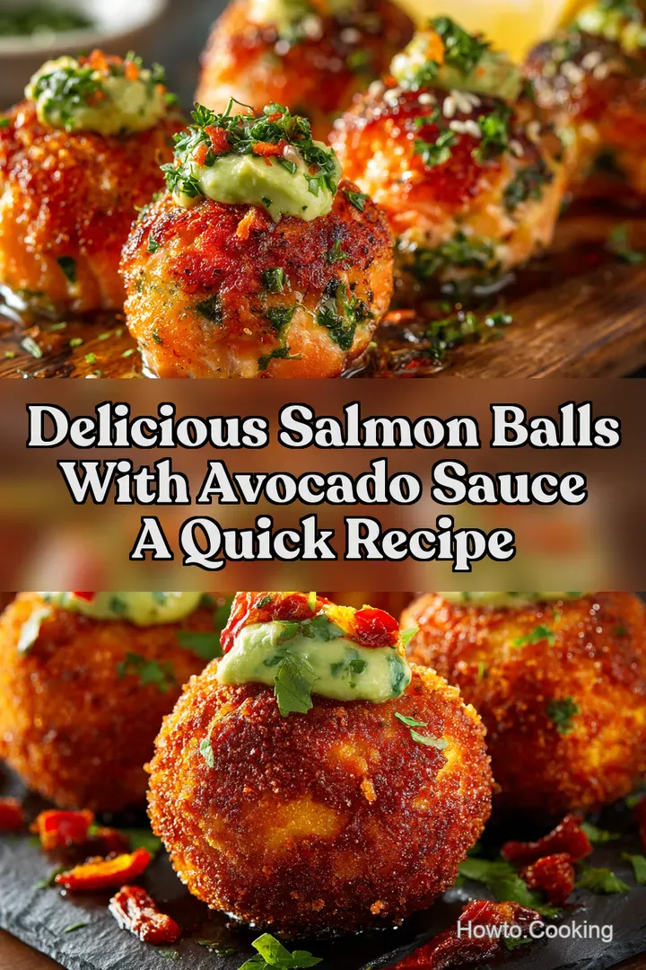 Delicious Salmon Balls With Avocado Sauce A Quick Recipe