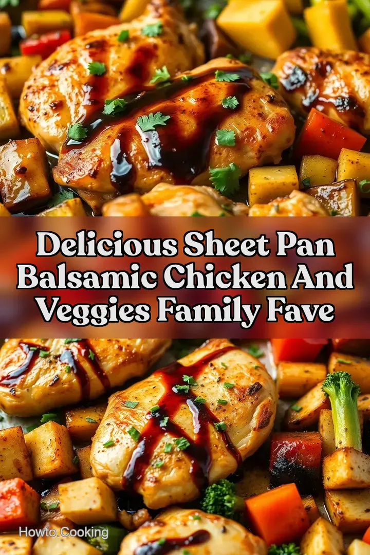 Delicious Sheet Pan Balsamic Chicken and Veggies Family Fave