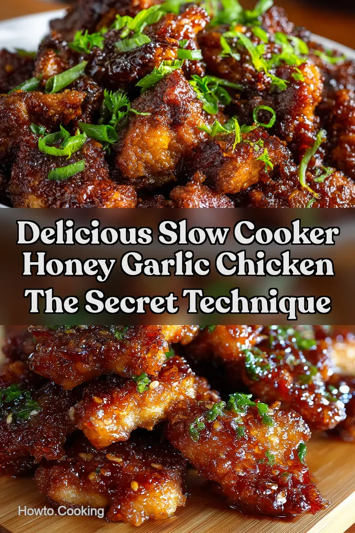 Delicious Slow Cooker Honey Garlic Chicken The Secret Technique