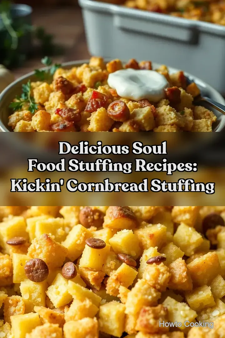 Delicious Soul Food Stuffing Recipes: Kickin Cornbread Stuffing