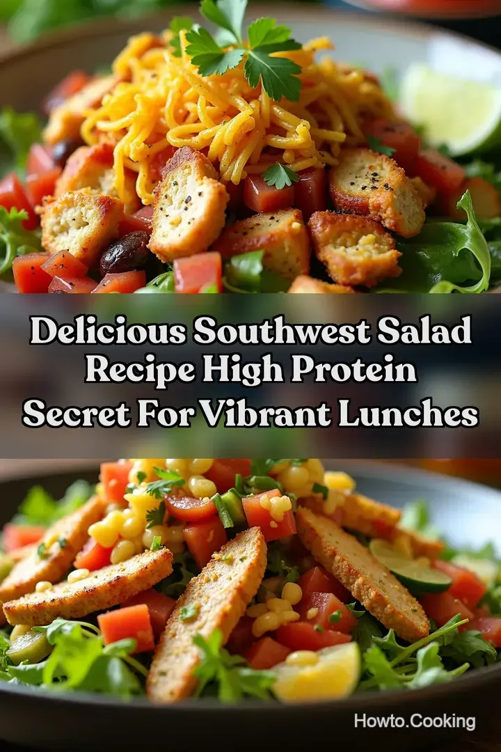 Delicious Southwest Salad Recipe High Protein Secret for Vibrant Lunches