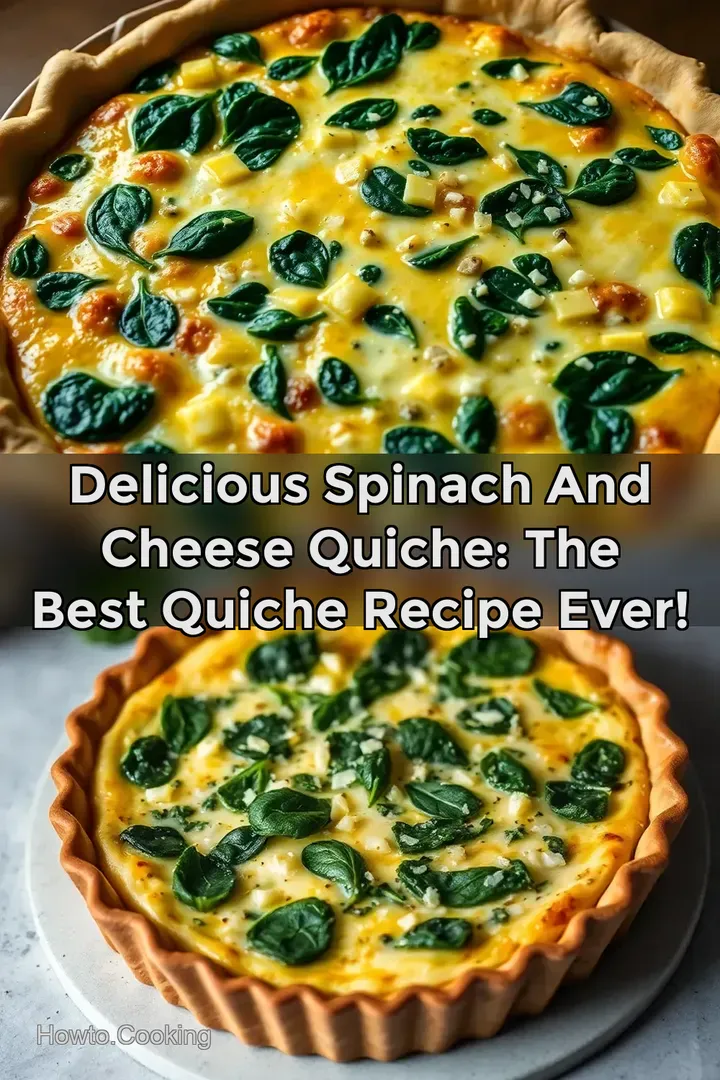 Delicious Spinach and Cheese Quiche: The Best Quiche Recipe Ever!