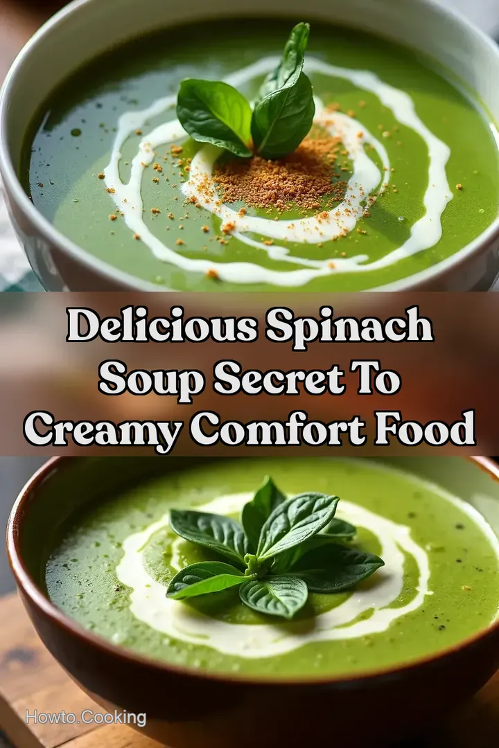 Delicious Spinach Soup Secret to Creamy Comfort Food