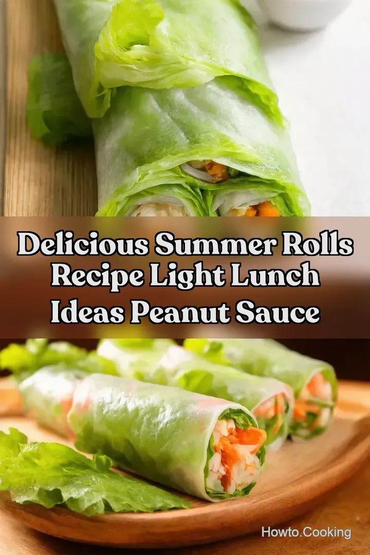 Delicious Summer Rolls Recipe Light Lunch Ideas Peanut Sauce