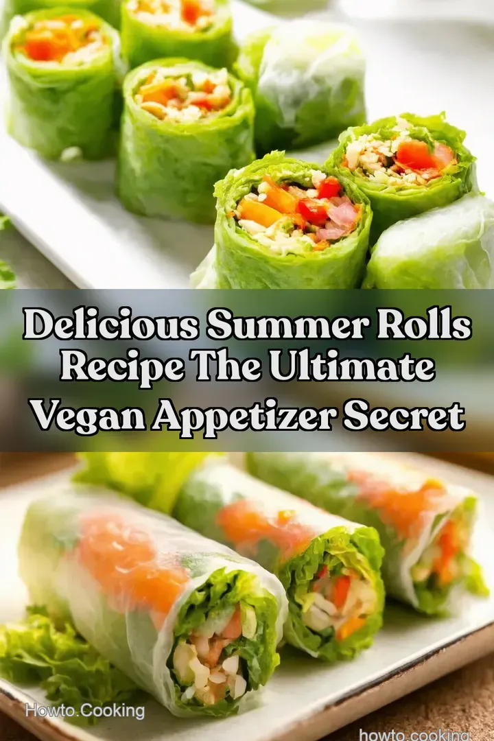 Delicious Summer Rolls Recipe The Ultimate Vegan Appetizer Secret