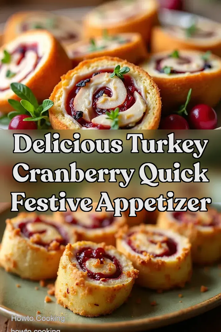 Delicious Turkey Cranberry Quick Festive Appetizer
