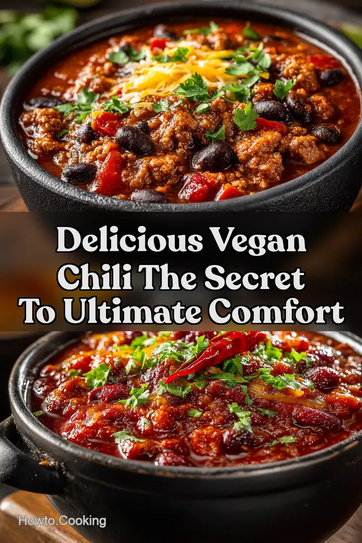 Delicious Vegan Chili The Secret to Ultimate Comfort