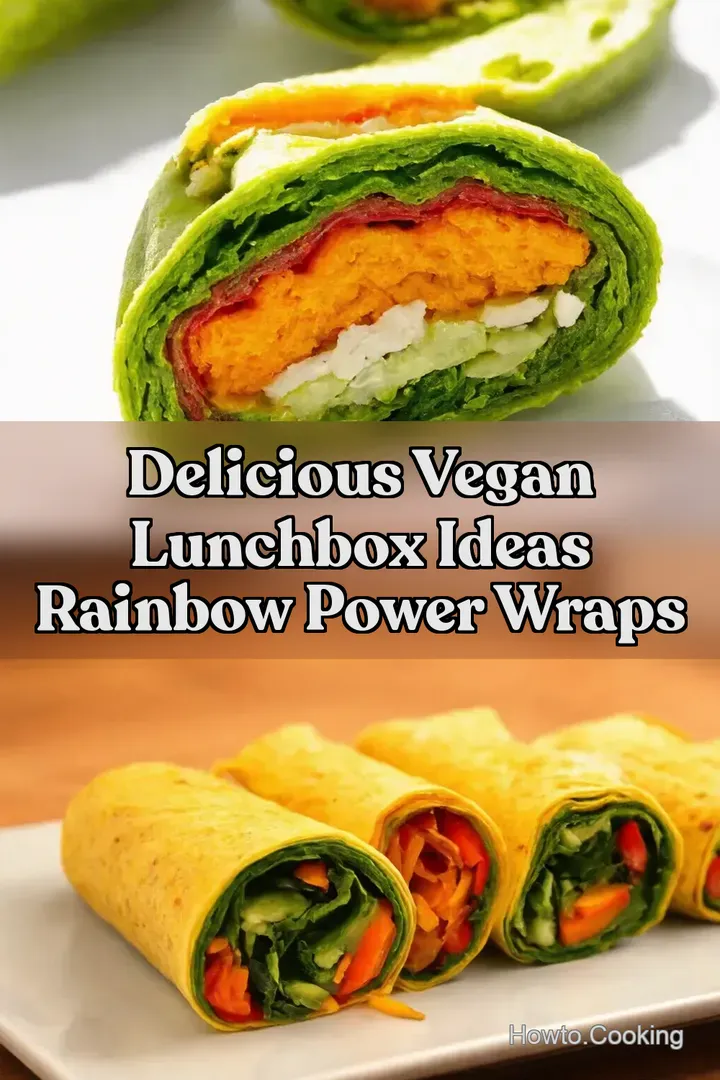 Delicious Vegan Lunchbox Ideas Rainbow Power Wraps